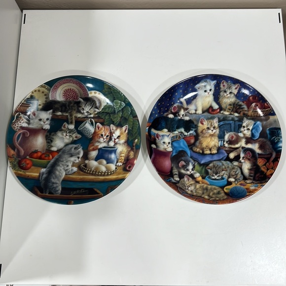 Kitten and Cat lovers (2) numbered plates by Little Rascals - Picture 5 of 6